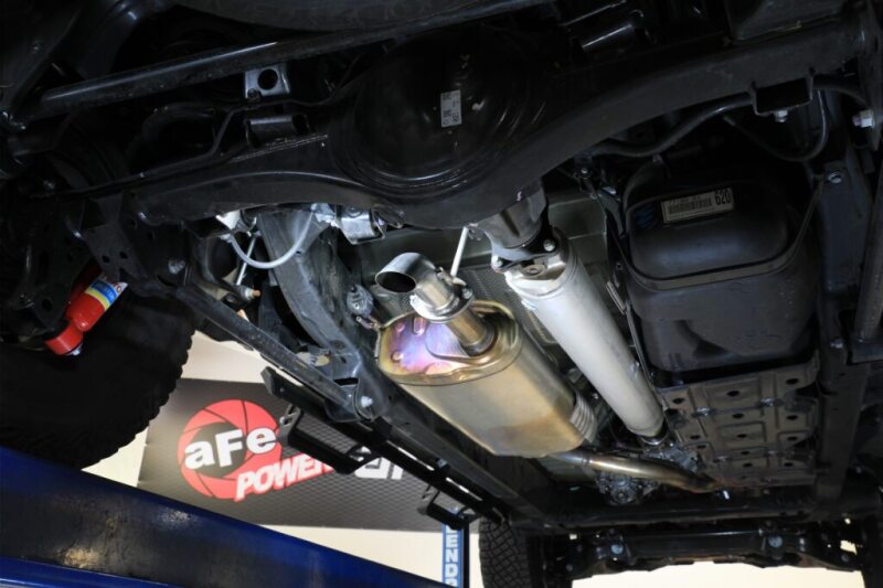 aFe ROCK BASHER Axle-Back Exhaust System Toyota Tacoma 24-25 L4-2.4L (t) - Image 4