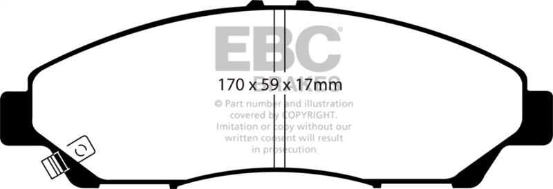 EBC 07-13 Acura MDX 3.7L Orangestuff Front Brake Pads