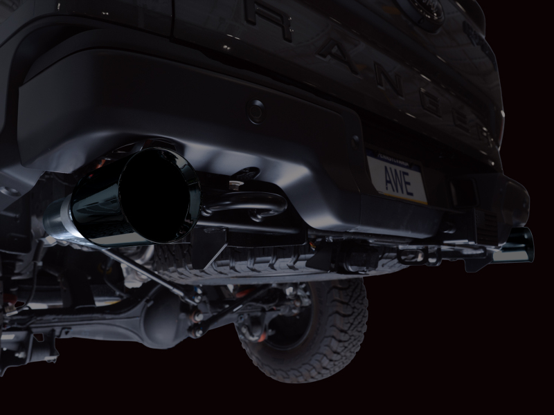 AWE 2024+ Ford Ranger Raptor 3.0L Switchpath Cat-Back Exhaust - Diamond Black Tips - Image 9