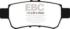 EBC 05-10 Honda Odyssey 3.5 Greenstuff Rear Brake Pads (For 11.7in. Rotors)
