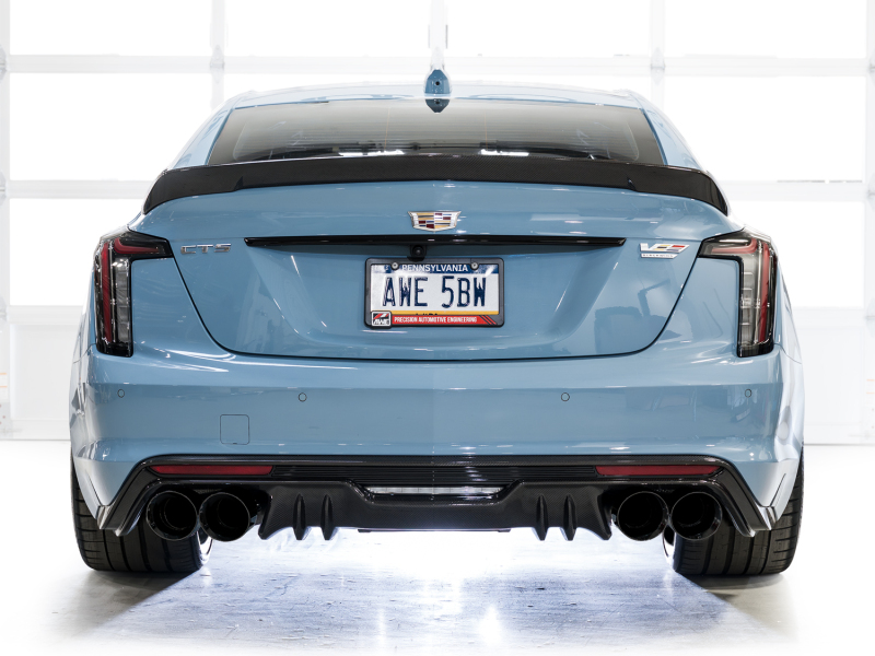 AWE Tuning 22-26 Cadillac CT5-V Blackwing SwitchPath Exhaust - Diamond Black Tips - Image 9