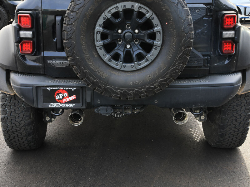 aFe 22-26 Ford Bronco V6 3.0L (tt) Vulcan Series 3in 304SS Cat-Back Exhaust System w/ Polished Tips - Image 6