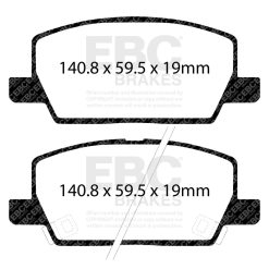 EBC 2018+ Buick Encore 1.4T Yellowstuff Front Brake Pads - Image 3