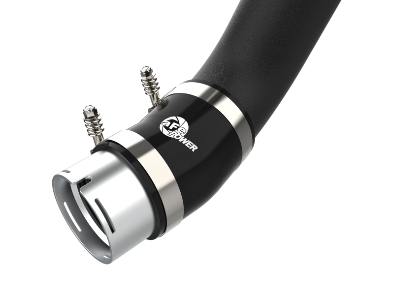 aFe 2024 GM Diesel Trucks V8 6.6L L5P BladeRunner 3.5in Aluminum Cold Charge Pipe - Black - Image 5