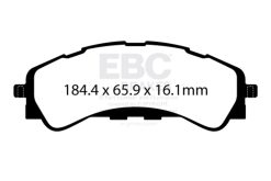 EBC 2021+ Ford Bronco (6th Generation) 2.3T Extra Duty Front Brake Pads