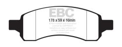 Alternative view of EBC 08+ Chevrolet Traverse 3.6 Yellowstuff Front Brake Pads