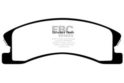 Alternative view of EBC 99-04 Jeep Grand Cherokee 4.0 (Akebono) Yellowstuff Front Brake Pads