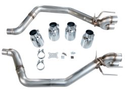AWE Tuning 05-07 C6 Chevrolet Corvette 6.0L Track Edition Axle-Back Exhaust w/ Chrome Silver Tips - Image 6