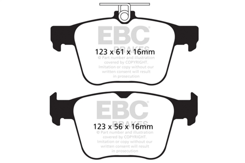 EBC 14-20 Audi S3 2.0 Turbo Yellowstuff Rear Brake Pads - Image 2