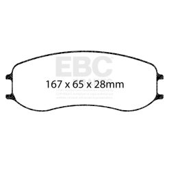 EBC Racing Porsche 991 GT3 Cup MR (w/PFC Brakes) SR-21 Sintered Race Front Brake Pads
