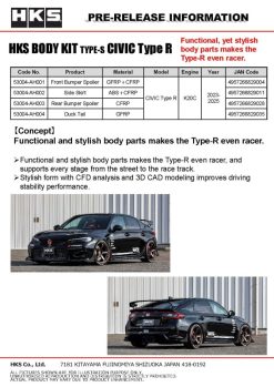 Alternative view of HKS BODY KIT TYPE-S FL5 F-Spoiler