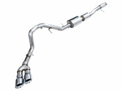 AWE Tuning 2021+ GMC Tahoe/Yukon 5.3L 0FG Side Exit Catback Exhaust - Chrome Silver Tips