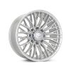 Vossen HFX-6 18x9 - 6x135 - ET0 - Super Deep Face - 87.1 - Silver Polished Wheel