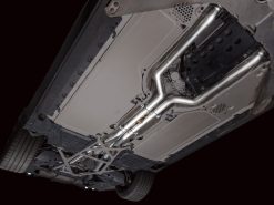 Alternative view of AWE Tuning BMW G90/G99 M5 Track Edition Cat-Back Exhaust - Chrome Silver Tips