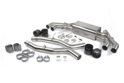 Dinan 20-25 BMW X3 M/X4 M (F97/F98) Free Flow Axleback Exhaust System - Black Tips
