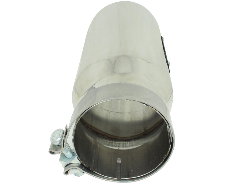 aFe MACH Force-Xp Universal Exhaust Tip 4 IN Inlet x 5 IN Outlet x 12 IN L- Polished Tip - Image 3