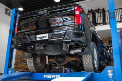 MBRP 2020+ GMC/Chevy 2500/3500 6.6L Duramax 4in Mand Bent Tubing AL-Ser Cat Back Single Side - Alum - Image 3