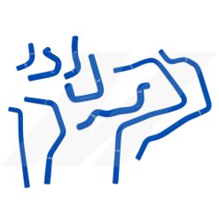 Alternative view of Mishimoto 01-05 Subaru WRX Blue Silicone Ancillary Hoses