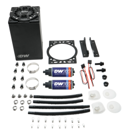 Alternative view of DeatschWerks 3.0L Staged Surge Tank w/ DW300 Fuel Pumps