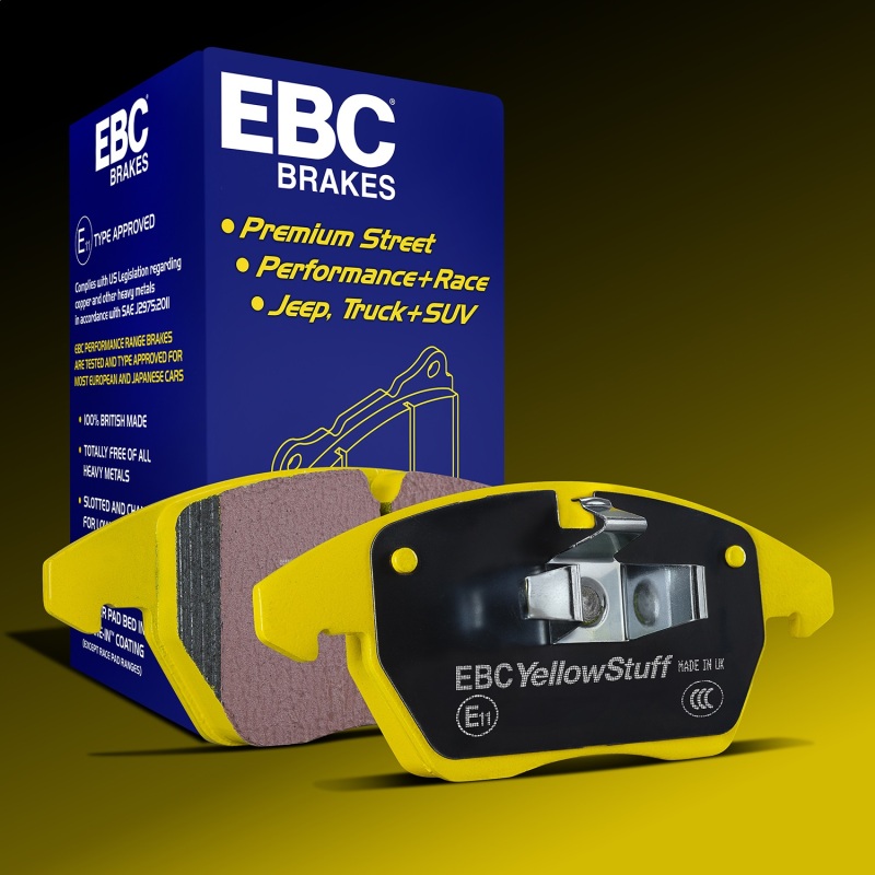 EBC 10-13 Chevrolet Corvette (C6) 6.2 Grand Sport Yellowstuff Front Brake Pads - Image 3