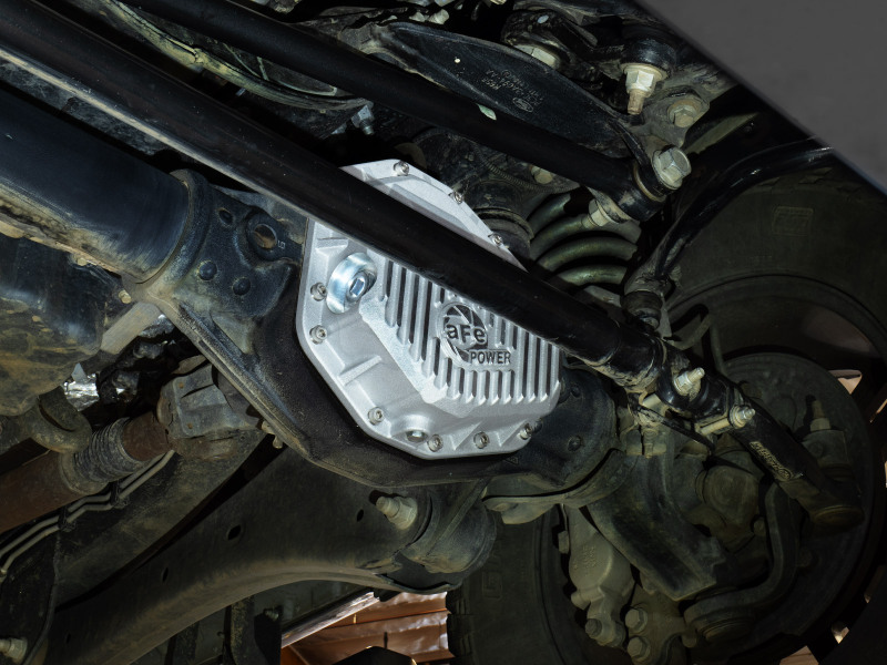 aFe POWER Street Series Front Diff Cover Raw w/ Machined Fins Ford F-250/350 23-26(Dana M235) - Image 4