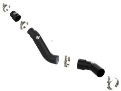 Alternative view of aFe 16-19 RAM 1500 V6 3.0L (TD) BladeRunner 3in Aluminum Hot Charge Pipe - Black