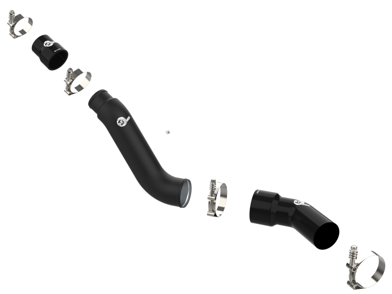 aFe 16-19 RAM 1500 V6 3.0L (TD) BladeRunner 3in Aluminum Hot Charge Pipe - Black - Image 2