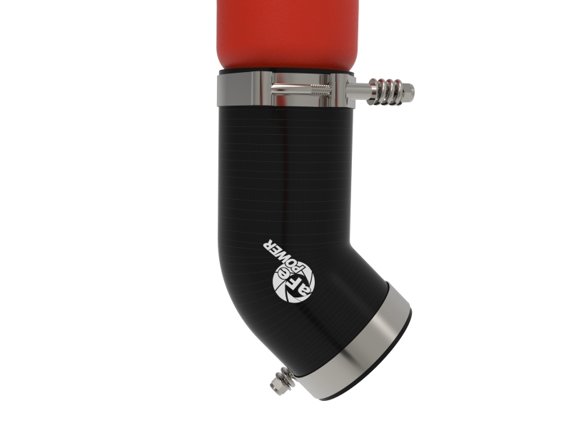 aFe BladeRunner 3in & 3-1/2in AL Hot and Cold Charge Pipe Kit Red RAM Diesel Trucks 25-26 L6-6.7L - Image 5