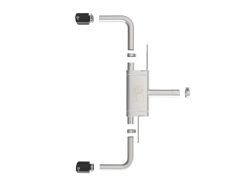 Alternative view of aFe MACHForce XP Exhausts Axle-Back 21-24 BMW 228i 2.0T (SS w/ Black Tips)