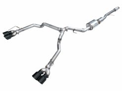 AWE Tuning 2021+ GMC Suburban/Yukon XL 5.3L 0FG Split Rear Exit Catback - Quad Diamond Blk Tips