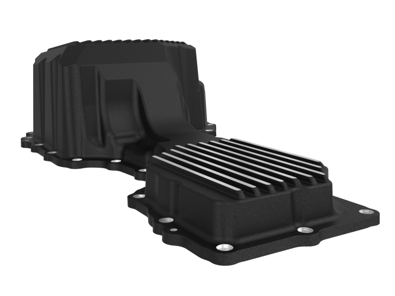 aFe 20-25 GM Diesel V8-6.6L L5P Engine Oil Pan w/ Machined Fins - Image 5