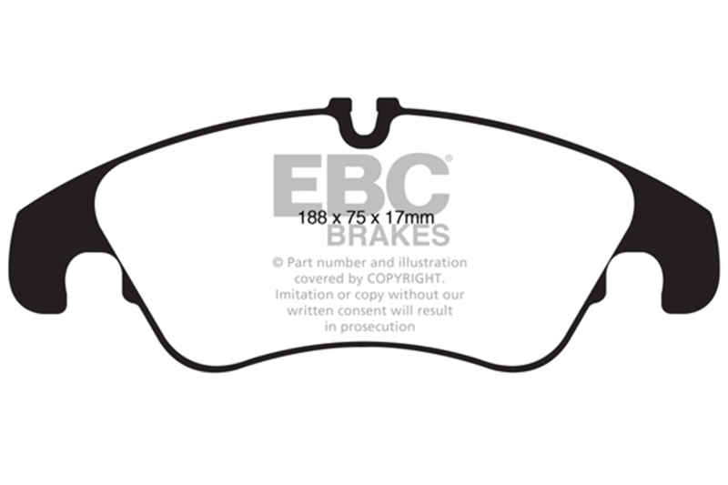 EBC 11 Audi A6 2.0 Turbo Yellowstuff Front Brake Pads - Image 2