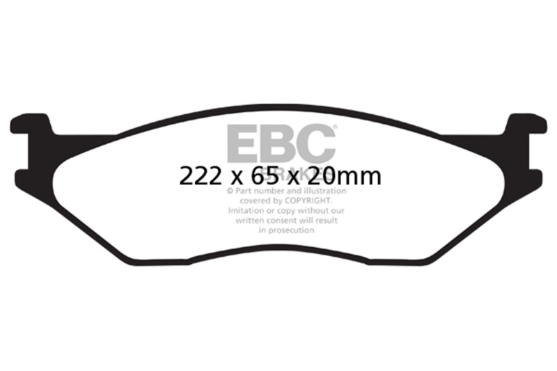 EBC 02-05 Ford Econoline E550 Yellowstuff Front Brake Pads - Image 2