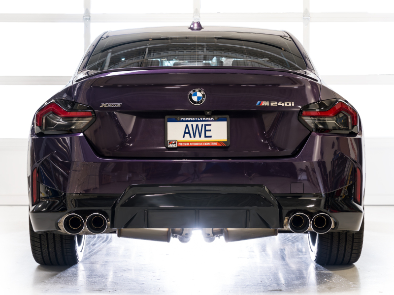 AWE Tuning 22-26 BMW M240i (G42) Touring Edition Exhaust - Chrome Silver Tips - Image 10