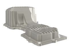 aFe GM Diesel Trucks 17-19 V8-6.6L L5P POWER Street Series Engine Oil Pan Raw w/ Machined Fins - Image 5