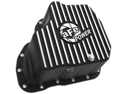 aFe 011-16 GM Diesel Trucks V8-6.6L LML Engine Oil Pan Black POWER Pro Series w/ Machined Fins - Image 3
