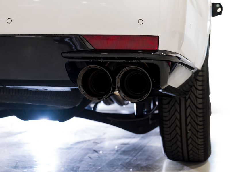 AWE Tuning 2021+ Cadillac Escalade 6.2L 0FG Dual Exit Exhaust System w/ 5in Diamond Blk Tips - Image 11