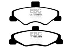 Alternative view of EBC 98-02 Chevrolet Camaro (4th Gen) 3.8 Yellowstuff Rear Brake Pads