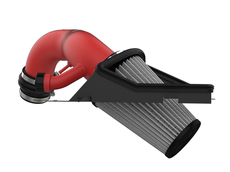 aFe Rapid 15-21 VW GTI L4 2.0L Induction Red Edition Cold Air Intake System w/ Pro DRY S Filter - Image 4
