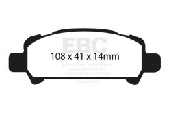 EBC 01-02 Subaru Impreza 2.0 Turbo WRX Bluestuff Rear Brake Pads - Image 2
