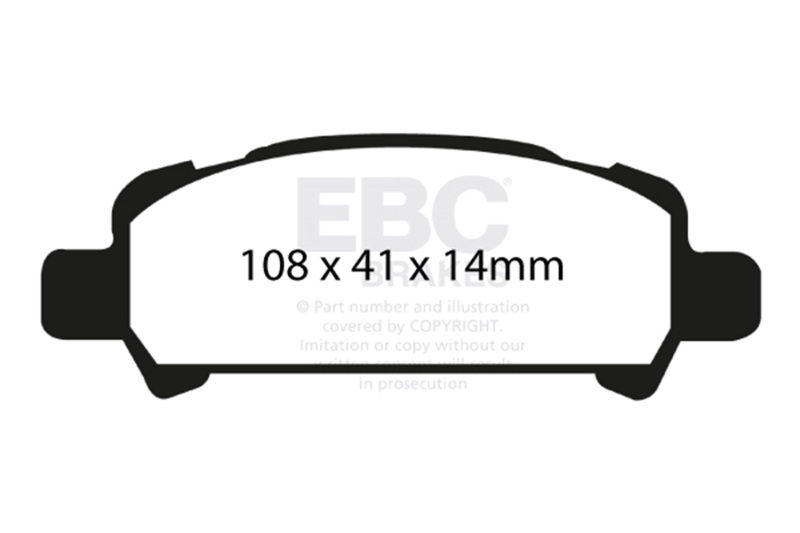 EBC 01-02 Subaru Impreza 2.0 Turbo WRX Bluestuff Rear Brake Pads - Image 2