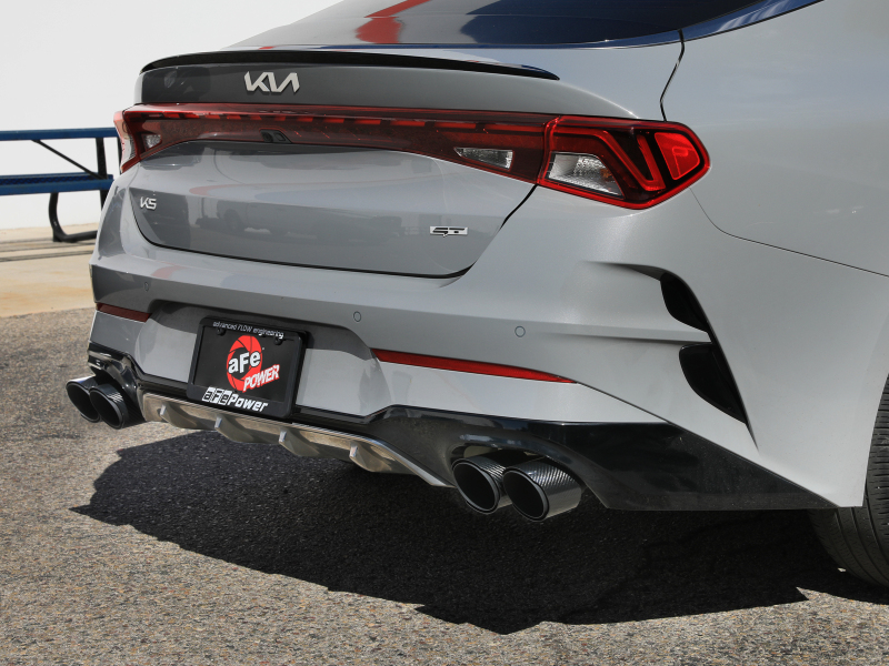 aFe Takeda 21-24 Kia K5 GT L4-2.5L (t) SS Axle-Back Exhaust System w/ Carbon Fiber Tips - Image 3