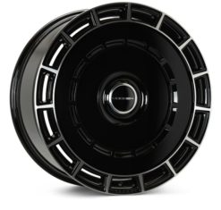 Vossen HF-9 22x9.5 - 5x112 - ET15 - 66.56 - Deep - Gloss Black Polished Wheel