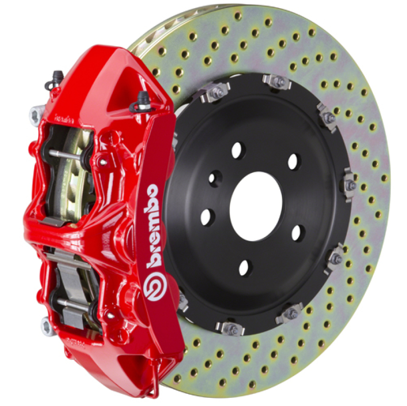 Brembo 09-13 X5M/09-14 X6M/15-18 X5M/16-19 X6M Fr GT BBK 6 Pist Cast 405x34 2pc Rotor Drill-Red