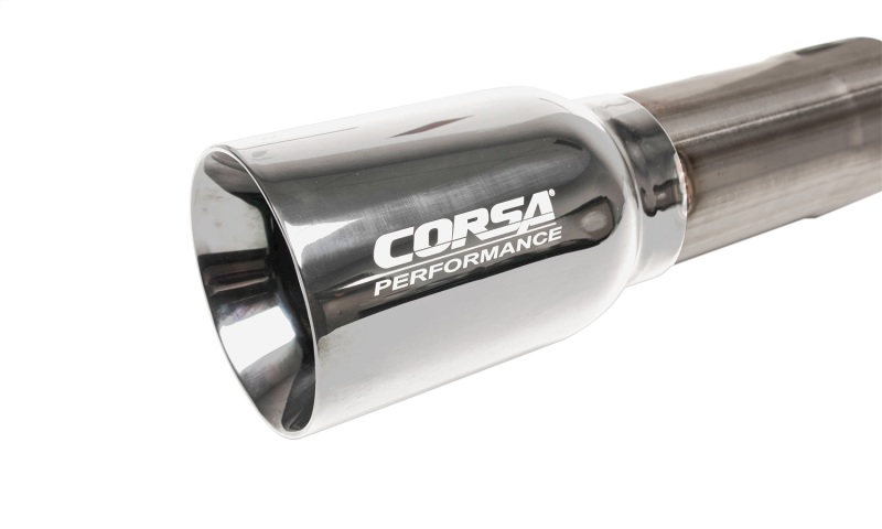 Corsa 17-22 Chevrolet Colorado ZR2 3.6L V6 3in Sport Cat-Back Exhaust - 4in USA Flag Tip - Image 2