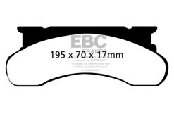Alternative view of EBC 77-91 Ford Econoline E250 4.6 Yellowstuff Front Brake Pads