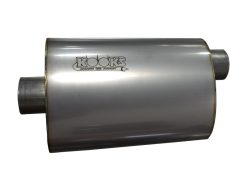 Kooks 2.5in. Oval Center/Offset Muffler 12in. Long Body Stainless Steel - Image 3