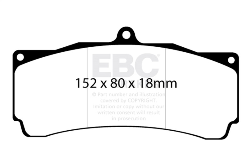 EBC Racing 09-18 Audi A6 2.0T Black Apollo-6 Calipers 380mm Rotors Front Big Brake Kit - Image 5