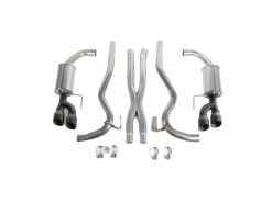 Roush 18-23 Mustang 5.0L V8 Black Tip Cat Back Exhaust Kit (Quad Tip Non-Active) - Image 3