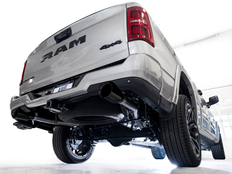 AWE Tuning 25+ RAM 1500 3.0TT 0FG Cat-Back Touring Exhaust - Diamond Black Tips - Image 6